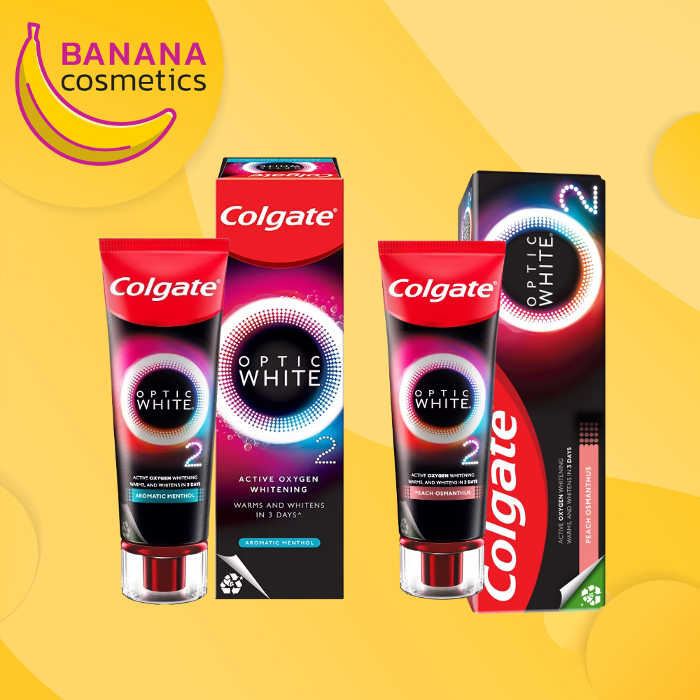 คอลเกต ยาสีฟันฟันขาว อ๊อพติค ไวท์ โอทู ขนาด 35 กรัม/85 กรัม Colgate Optic White O2 whitening
