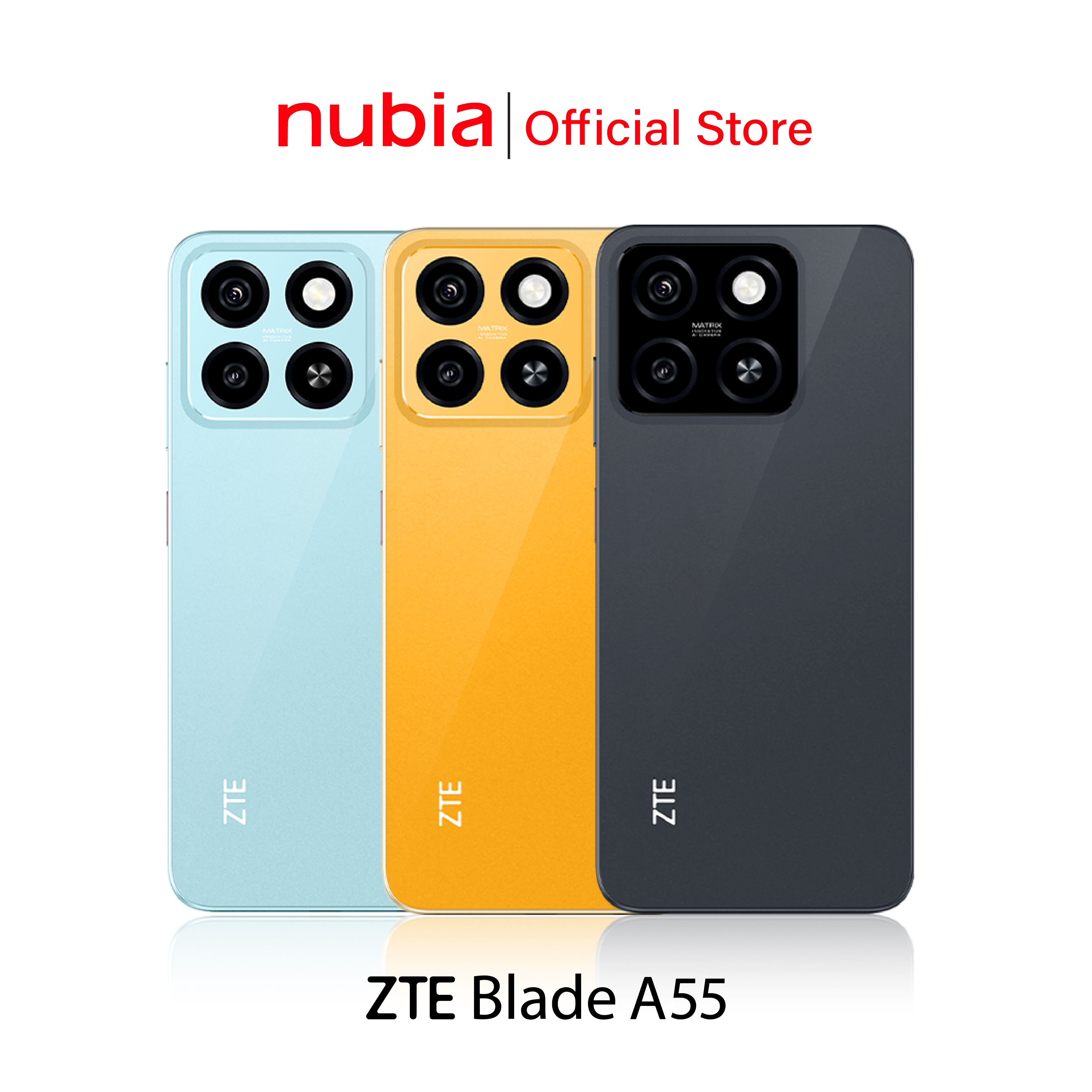 ZTE Blade A55 (4+128GB) - หน้าจอ 6.75" 90Hz l แบตเตอรี่ 5000mAh l กล้องหลังคู่13MP รับประกันศูนย์ไทย18เดือน ราคา 2,899 บาท*ส่งฟรี