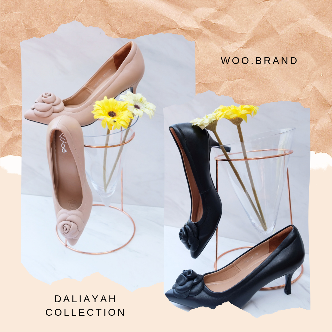 WOO Daliayah Genuine Leather Heel รองเท้าหนังแกะส้นสูง