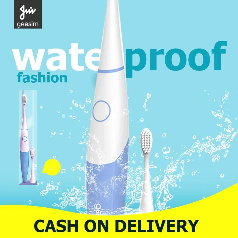 แปรงสีฟันไฟฟ้าเพื่อรอยยิ้มขาวสดใส สุรินทร์ geesim G01แปรงสีฟันไฟฟ้า แปรงสีฟันไฟฟ้ากันน้ำแปรงสีฟันโซนิกที่ชาร์จได้อัพเกรด Ultra แปรงสีฟันคลื่นเสียงอัจฉริขภาพฟัน Electric Toothbrushes