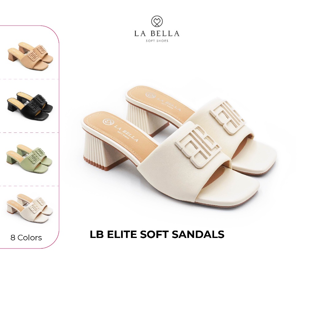 La Bella Sheepskin High Heel Shoes, Model lb Elite Soft Sandals - Formal Color ราคา 3,190 บาท*ส่งฟรี