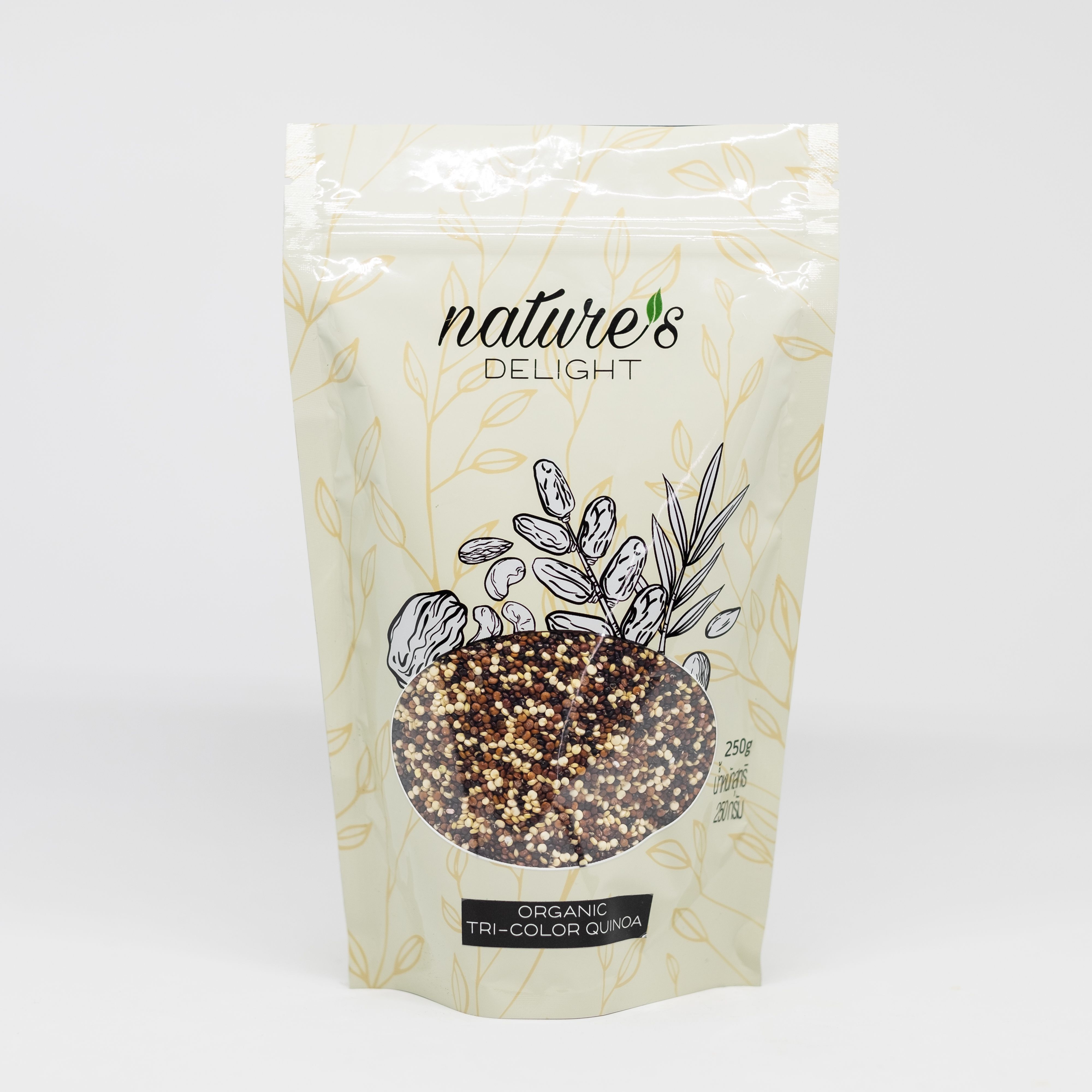 Nature's Delight Organic Tricolor Quinoa 250g/ Three-Color Quinoa (Organic) 250 Grams, Nature's Delight Brand ราคา 110 บาท*ส่งฟรี