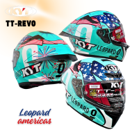 หมวกกันน็อคเต็มใบหุ้มคางKYT รุ่น TT-REVO ฟรีสปลอยเลอร์ ถุงใส่หมวก รองรับหูฟังบลูทูธ นวมถอดซักได้