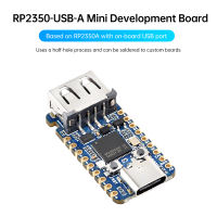 Aideepen RP2350-USB-A Mini Development Board ใช้ RP2350A มีพอร์ต USB บนบอร์ด ใช้กระบวนการครึ่งรู และสามารถบัดกรีติดตั้งบนบอร์ดที่กำหนดเองได้