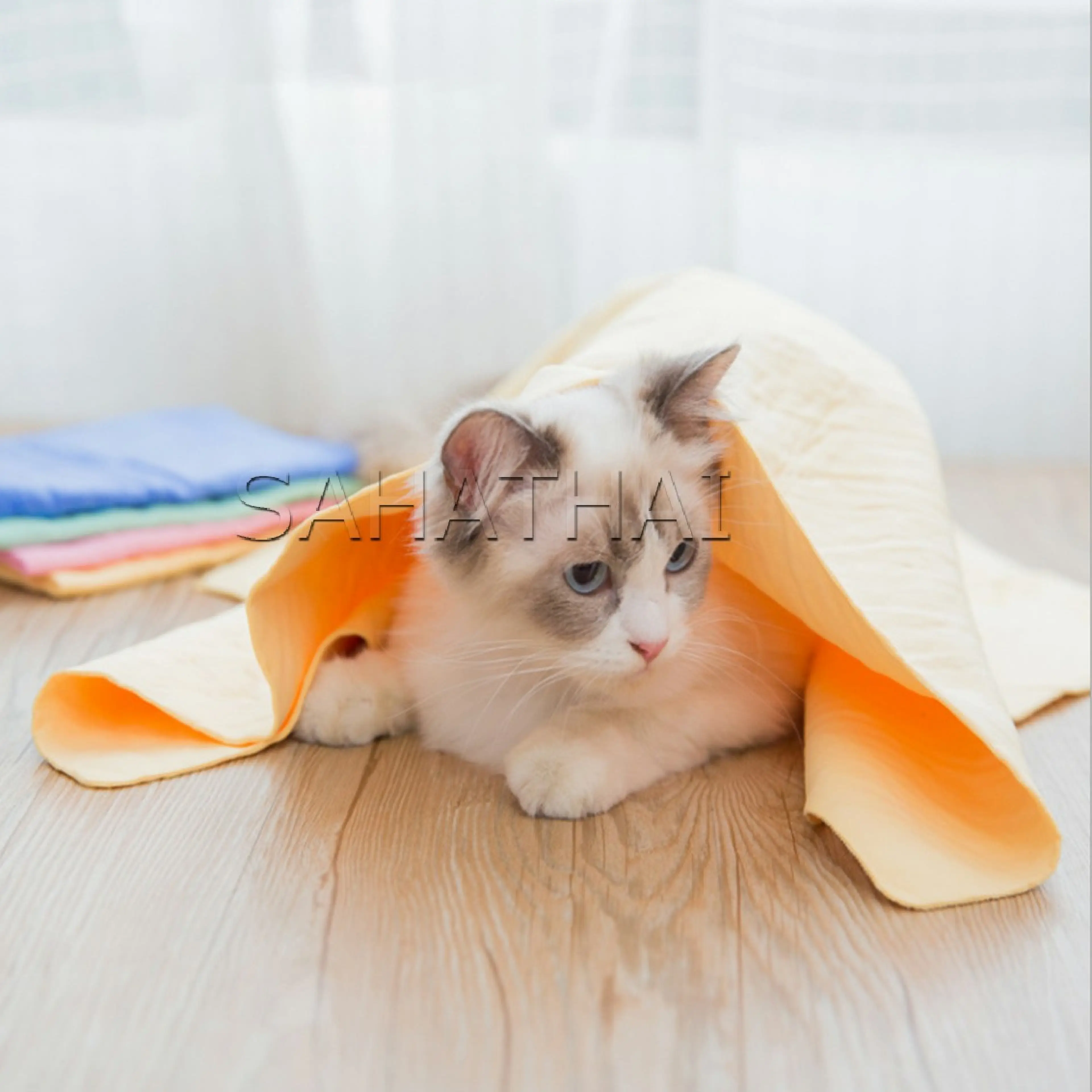 SH.Thai ผ้าชามัวร์ ผ้าเช็ดรถ ผ้าอเนกประสงค์ดูดซับน้ำได้ดี Multipurpose towel