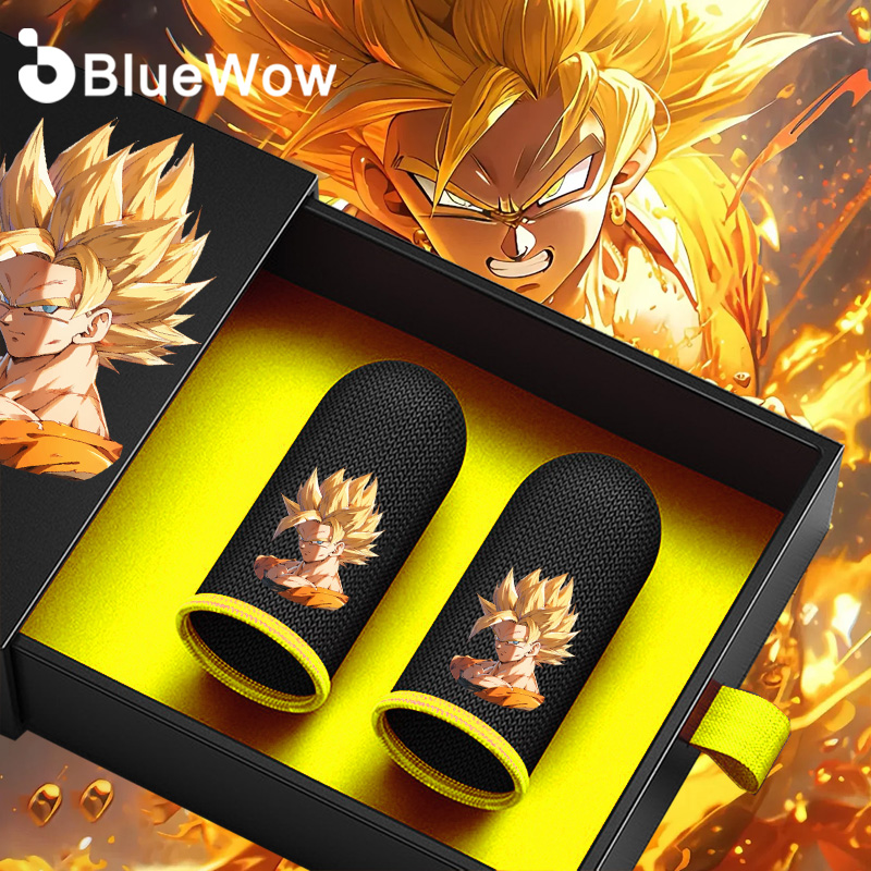 【🔥New product upgrade🔥】BlueWow Anime Super Saiyan Customized Carbon Fiber Superconducting Game Thumb Cover Comfortable Breathable Suitable for MoBo PUBG Touch Screen Mobile Game Newly Upgraded Thumb Cover ราคา  7 บาท*ส่งฟรี