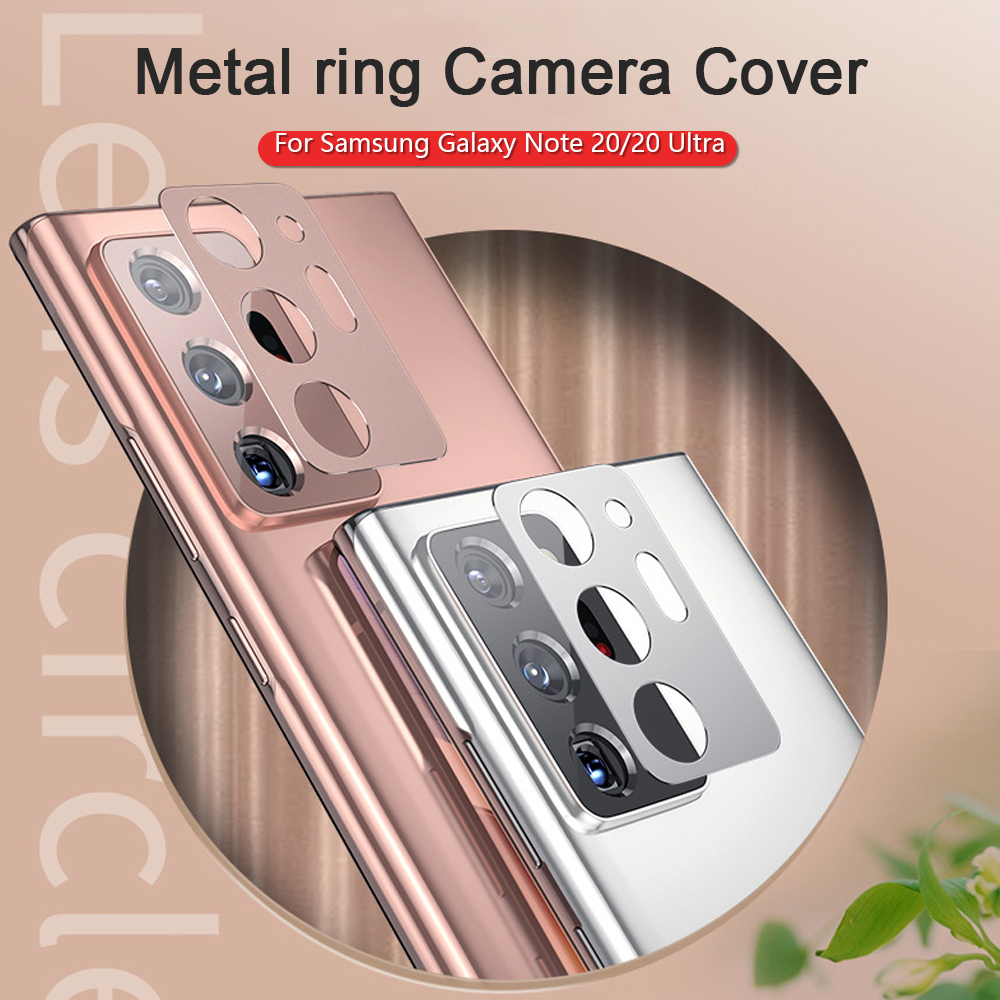 OVCHED SHOP Perfectly Protection Full Bumper Metal Ring Camera Cover Lens Screen Protector Aluminum Alloy Sheet Protective Film
