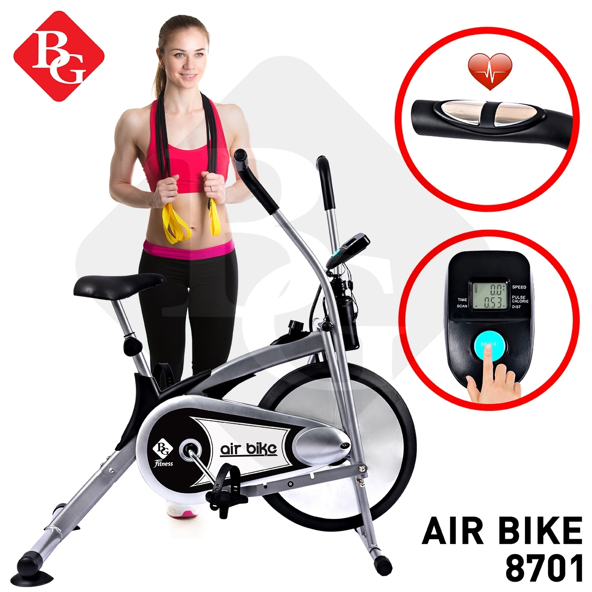 ดูภาพ B&G Fitness จักรยานนั่งปั่นออกกำลังกาย จักรยานบริหาร Air Bike รุ่น BG8701 ( จักรยานออกกำลังกาย เครื่องออกกำลังกาย ออกกำลังกาย อุปกรณ์ออกกำลังกาย ) เพิ่มเติม B&G Fitness จักรยานนั่งปั่นออกกำลังกาย จักรยานบริหาร Air Bike รุ่น BG8701 ( จักรยานออกกำลังกาย เครื่องออกกำลังกาย ออกกำลังกาย อุปกรณ์ออกกำลังกาย )