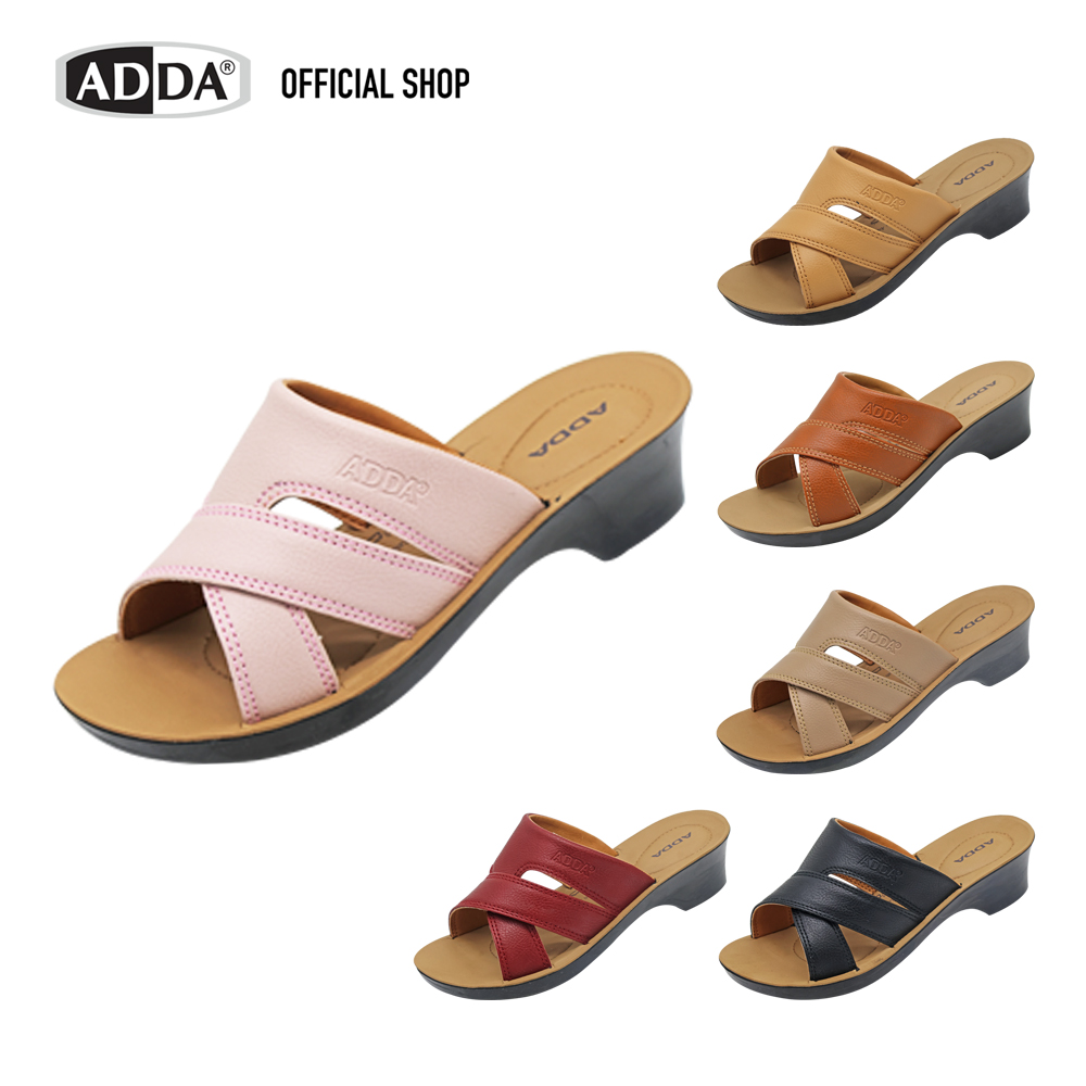 Adda Pu Sandals for Women, Slip-On Model 73504W1 (Size 35-40) ราคา 285 บาท*ส่งฟรี