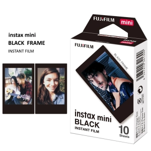 ราคาFujifilm Instax Mini Film สีดำ 10 แผ่นสำหรับ Fujifilm MINI 11 7S 8 9 90 กล้องโพลารอยด์ 300 50 วินาที SP-1 SP-2 Mini Linik