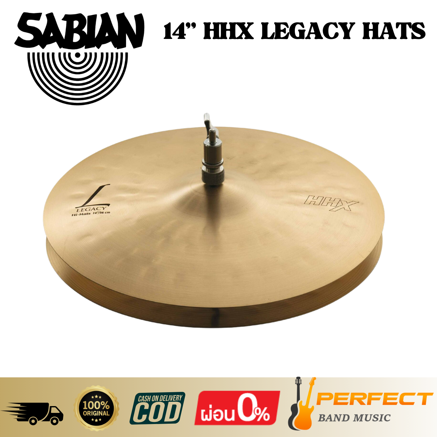 Sabian 14” Hhx Legacy Hats Drum Set ราคา 27,900 บาท*ส่งฟรี
