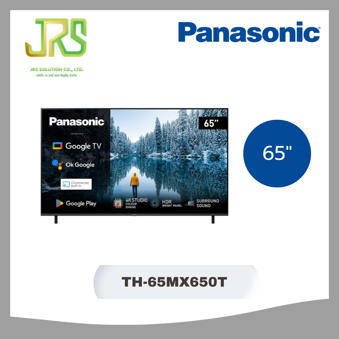 Panasonic แอลอีดีทีวี 65 นิ้ว PANASONIC (4K, Google TV) TH-65MX650T ราคา 17,990 บาท*ส่งฟรี