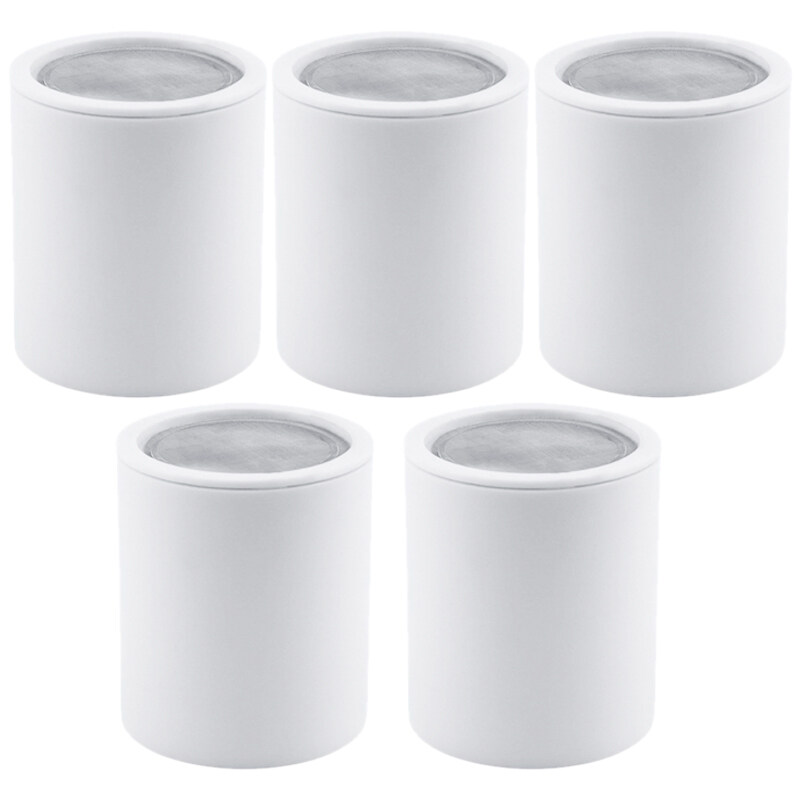 LFOZ 5Pcs 15 Stage Alkaline Shower Water Filter Cartridge Replacement for Shower Water Filter Purifier Bathroom Accessories Color : White 