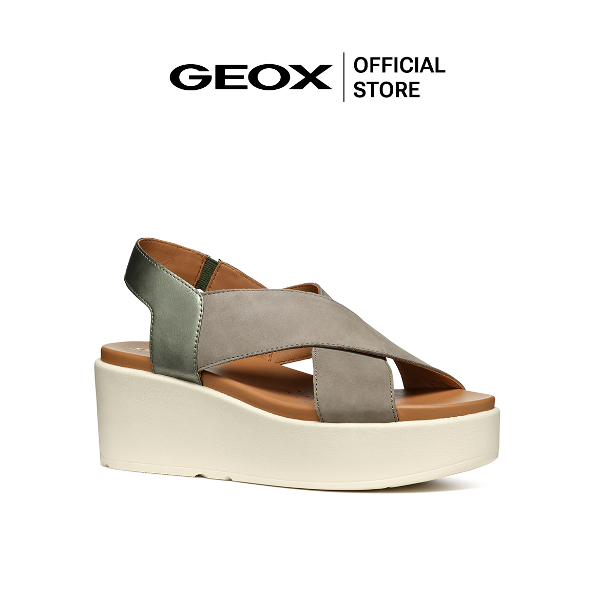 GEOX รองเท้าส้นสูงผู้หญิง รุ่น D XAND 2.2S - SAGE SS24 (D45M1BC3016F_U4GNXX) ราคา 3,645 บาท*ส่งฟรี
