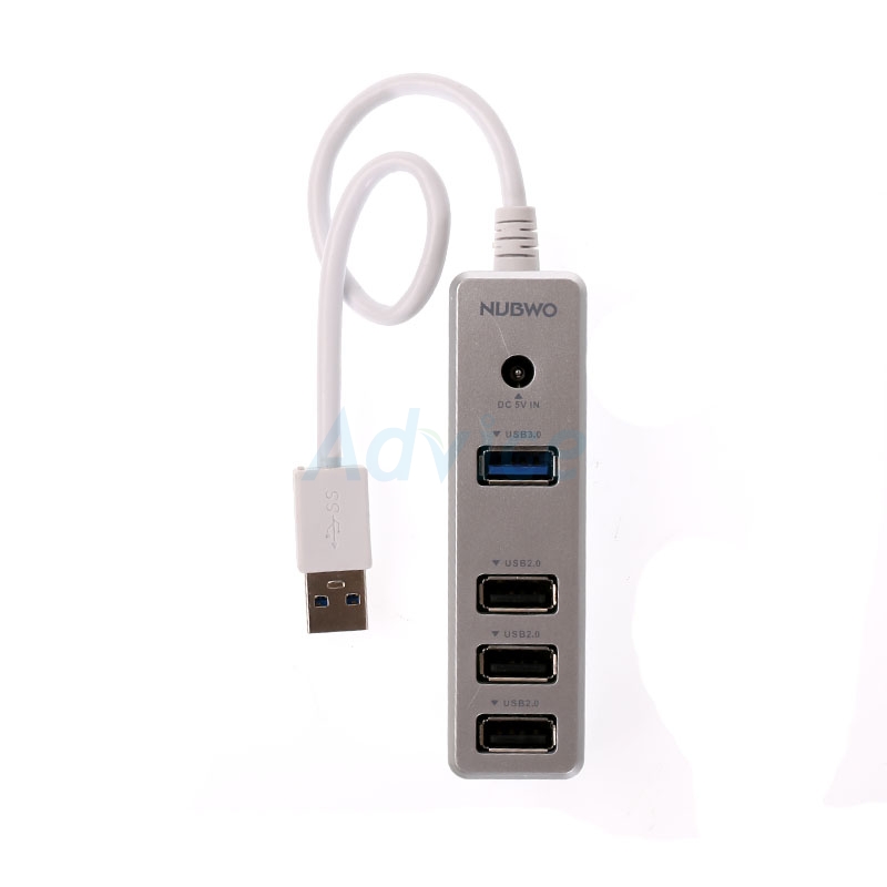 4 Port USB HUB NUBWO NH49 อุปกรณ์เชื่อมต่อ ประกัน 1Y