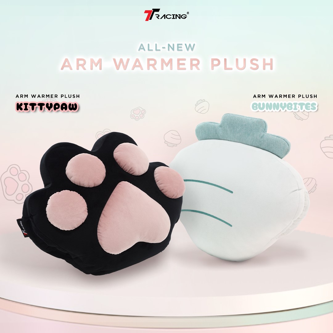 TTRacing KittyPaw BunnyBites Arm Warmer Plush for Office Chair Gaming Chair Plushy ราคา 1,699 บาท*ส่งฟรี