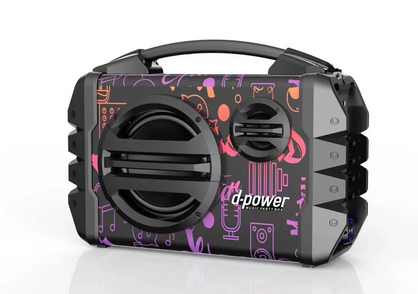 ตู้ลำโพง K52-S แถมไมค์ลอยไร้สาย รีโมท กำลังขับ 40watt (2,000 P.M.P.O) แบตเตอรี่ 3,000 MAH Bluetooth version : 5.0 Super Bass มีไฟLED ราคา 769 บาท*ส่งฟรี