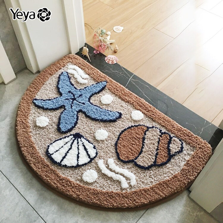 Toilet mat cartoon door bathroom absorbent foot mat quick-drying foot soft bathroom non-slip toilet door mat ราคา 85 บาท*ส่งฟรี