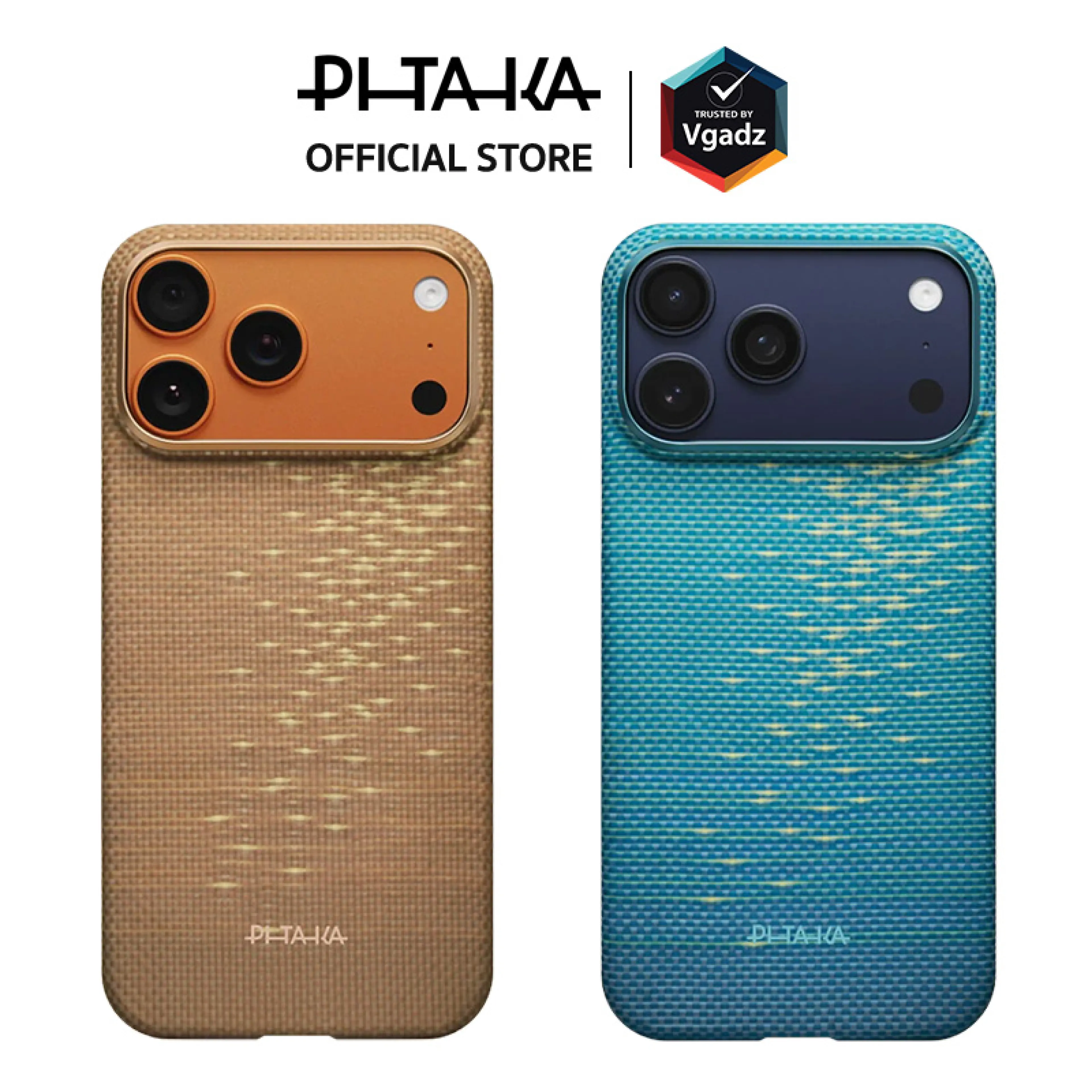 Pitaka Case for iPhone 17 / Air / 17 Pro / 17 Pro Max Model Glints of Gold