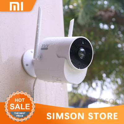 Xiaomi youpin Xiaovv กลางแจ้ง 150 ?กล้องมุมกว้างกล้องเฝ้าระวังไร้สาย WIFI Night Vision ความละเอียดสูงทำงานร่วมกับ MiHome app