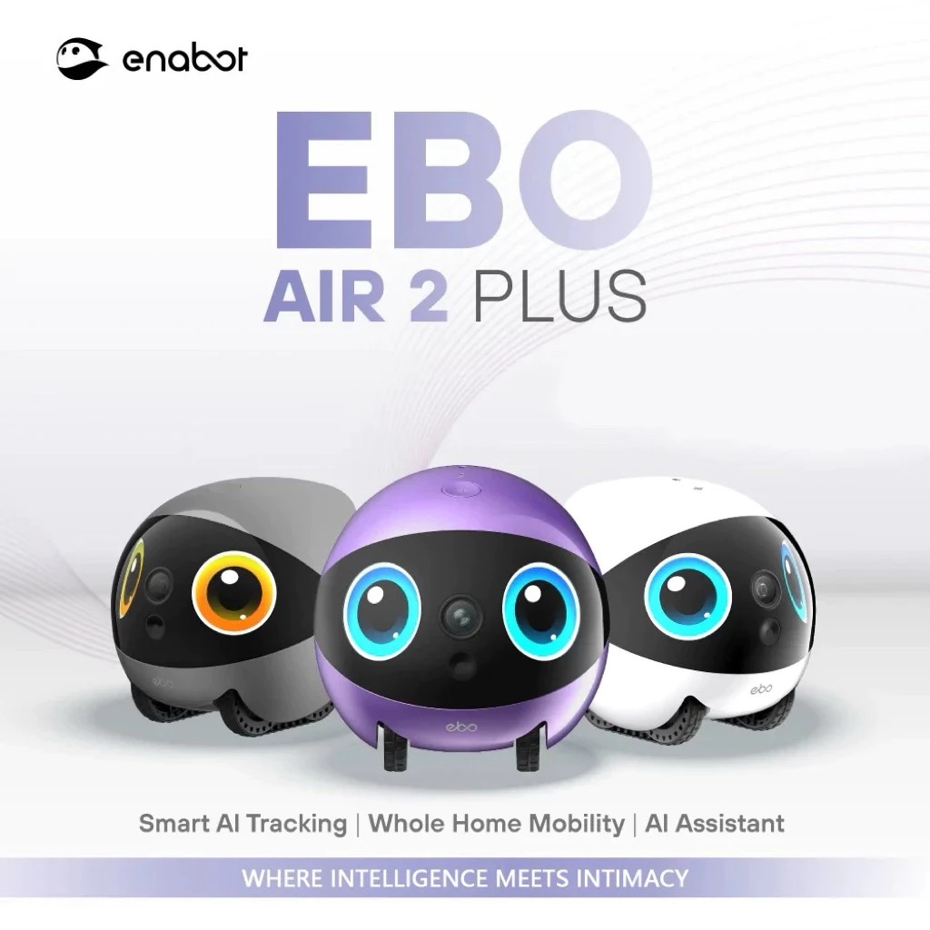 Enabot Ebo Air2 Plus (2025) Movable Camera, Home Phone, Video Conversation, Pet Monitoring Robot ราคา 12,990 บาท*ส่งฟรี