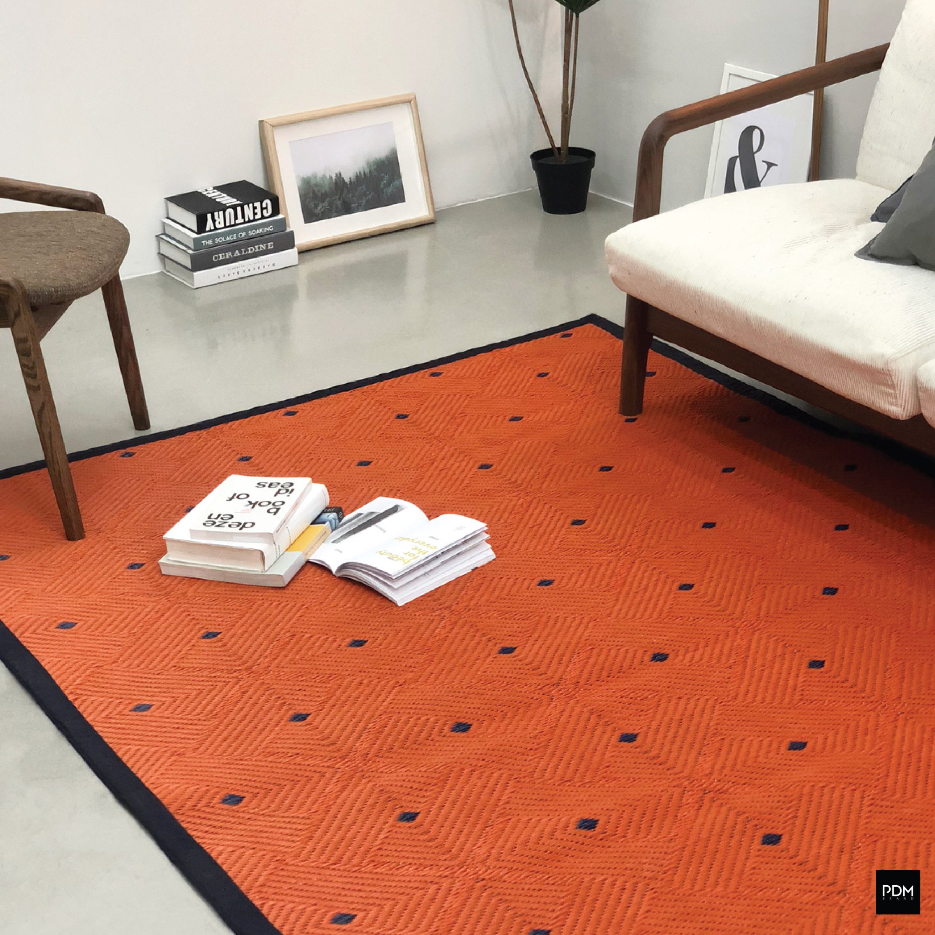 PDM เสื่ออเนกประสงค์ เสื่อตกแต่ง เสื่อแทนพรม เสื่อแต่งบ้าน ลาย Ease Size L 180x270 cm ราคา 2,600 บาท*ส่งฟรี