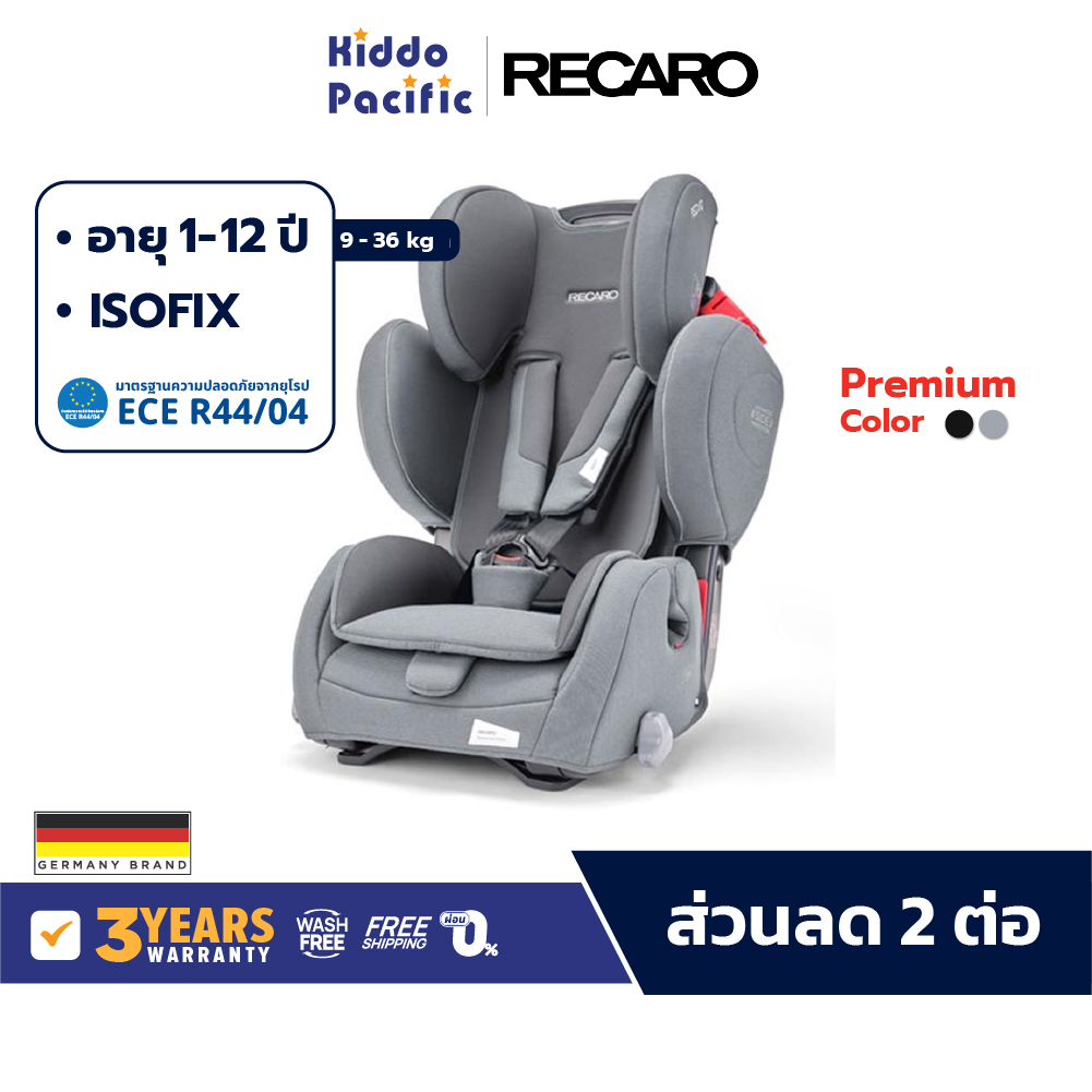 Recaro Young Sport Hero Prime Car Seat คาร์ซีท เด็กเล็ก เด็กโต 1 - 12 ขวบ ป้องกันการกระแทกรอบด้าน เนื้อผ้าพรีเมียม ราคา 11,397 บาท*ส่งฟรี