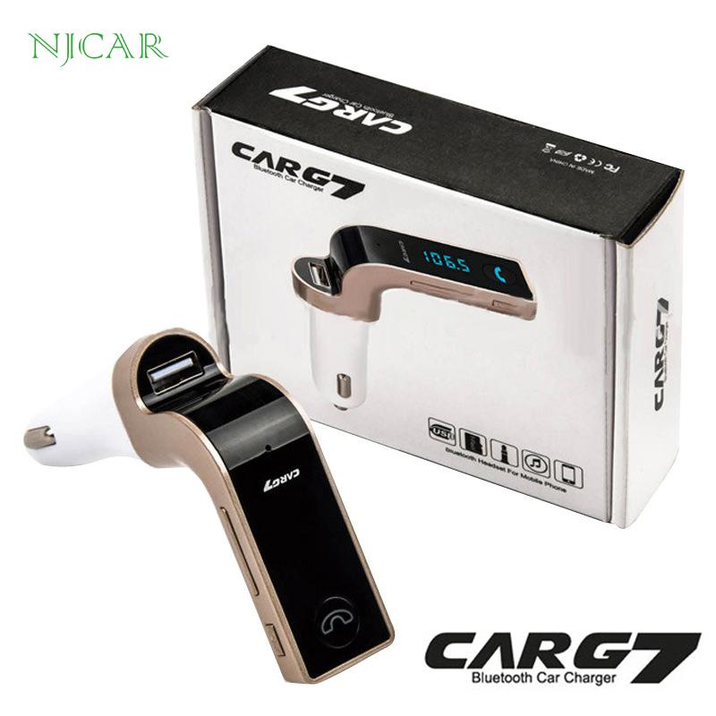 CarG7 Bluetooth อุปกรณ์เชื่อมต่อโทรศัพท์มือถือเข้ากับเครื่องเสียงรถยนต์ผ่านสัญญาวิทยุ Bluetooth