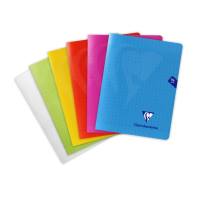 สมุดปกพลาสติก MIMESYS ขนาด [A5] ขนาด 17x22 แบบเส้นตาราง แบบ 96 หน้า แบรนด์ Clairefontaine จากประเทศฝรั่งเศษ