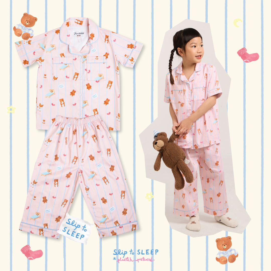 SliptoSleep - Teddy Family Kid Pants Set [Thai designer] ชุดนอนเด็ก ราคา 890 บาท*ส่งฟรี