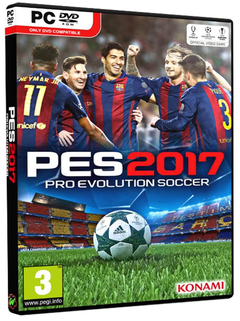 แผ่นเกมส์ PC Game -  PES 2017 - Pro Evolution Soccer 2017 + PTE Patch ตัวสุดท้ายของ PES 2017 [ติดตั้งเสร็จตัวเกมเป็น เวอร์ชั่น Version 1.04.00 + Data Pack 3.00 ไม่ต้องตั้งค่าอะไรให้วุ่นวาย] ตัวอย่างตามภาพด้านใน