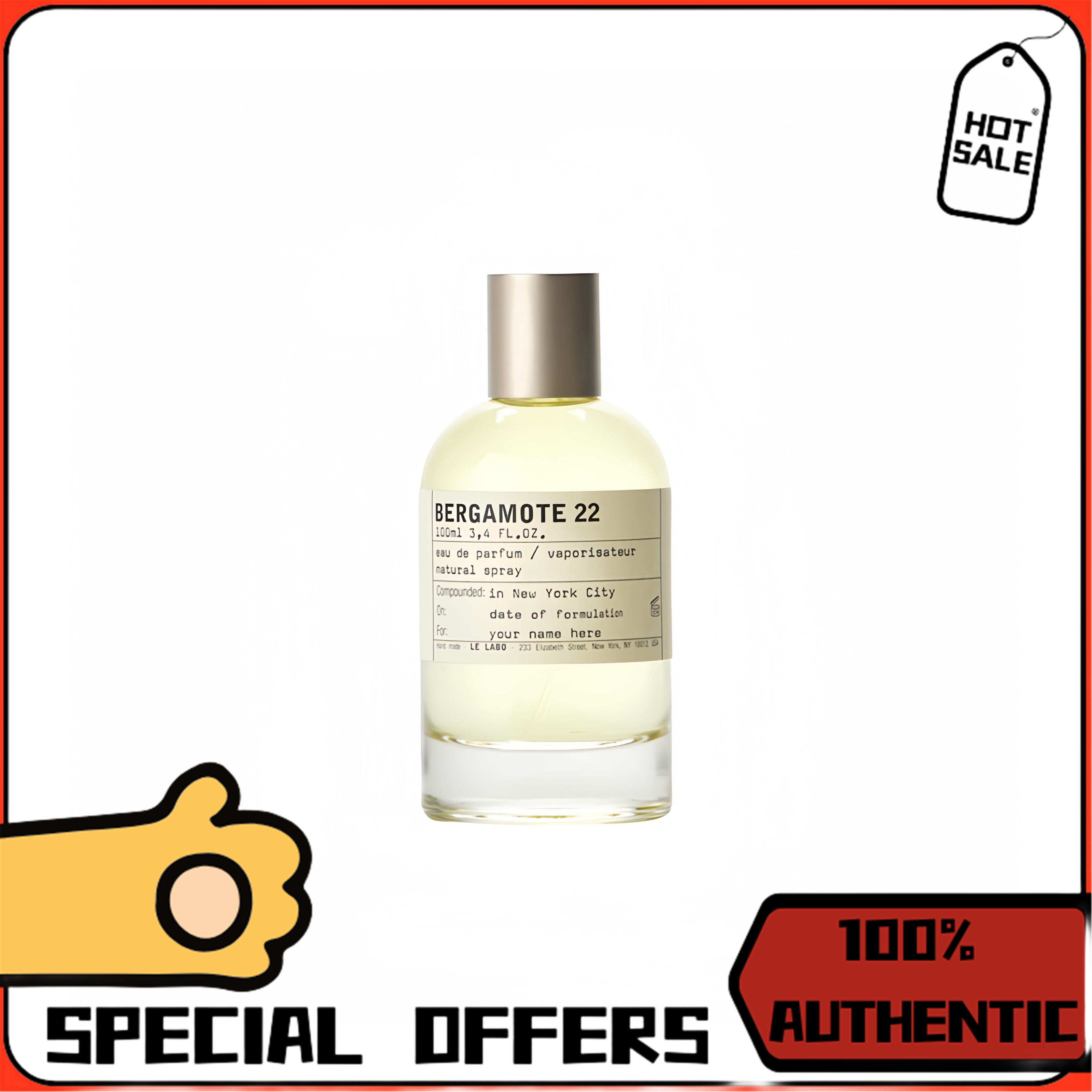 Le Labo Bergamote 22 100% AUTHENTIC Eau De Parfum - 100ML DISCOUNT EVENT ราคา 3,290 บาท*ส่งฟรี