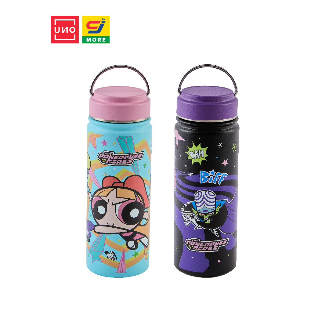 UNO กระบอกน้ำเก็บความเย็น Powerpuff Girls ขนาด 530 ML รุ่น 299 ลิขสิทธิ์แท้ ราคา 249 บาท*ส่งฟรี