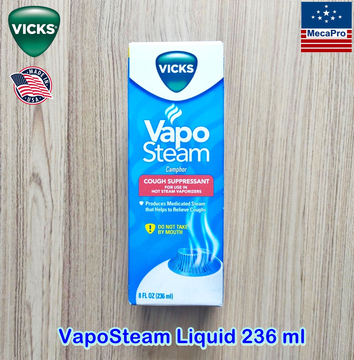 Vicks® VapoSteam Liquid 236 ml น้ำยาวิคส์ น้ำยาเติมเครื่องพ่นวิคส์ น้ำยาเติมเครื่องทำไอระเหยวิคส์ ราคา 1,085 บาท*ส่งฟรี