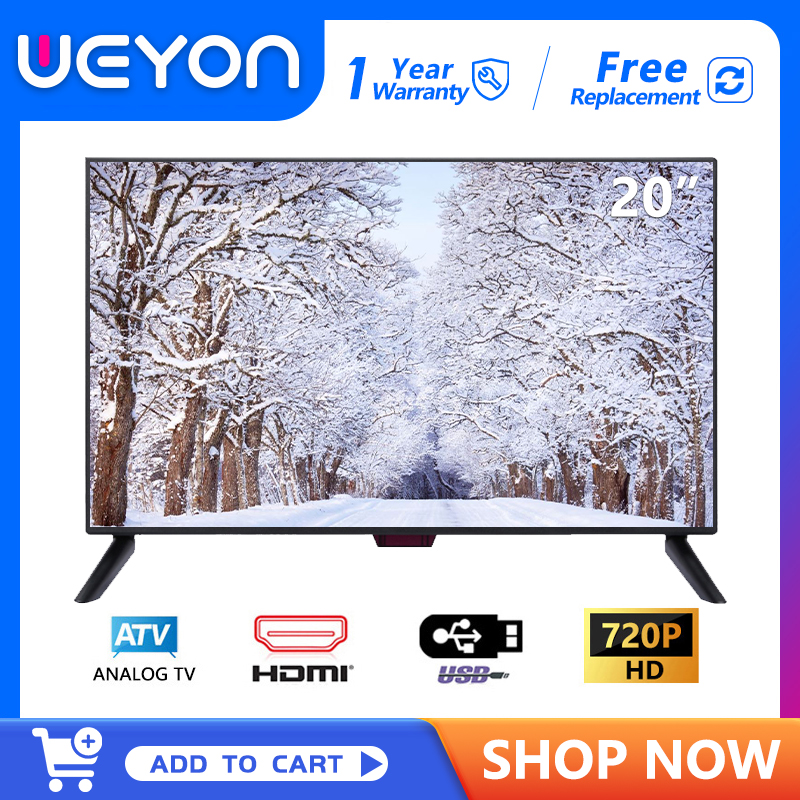 Weyon Flat Screen Tv 20 Inches Led Tv Hd Hdmi+Av+Vga+Usb ราคา 1,390 บาท*ส่งฟรี
