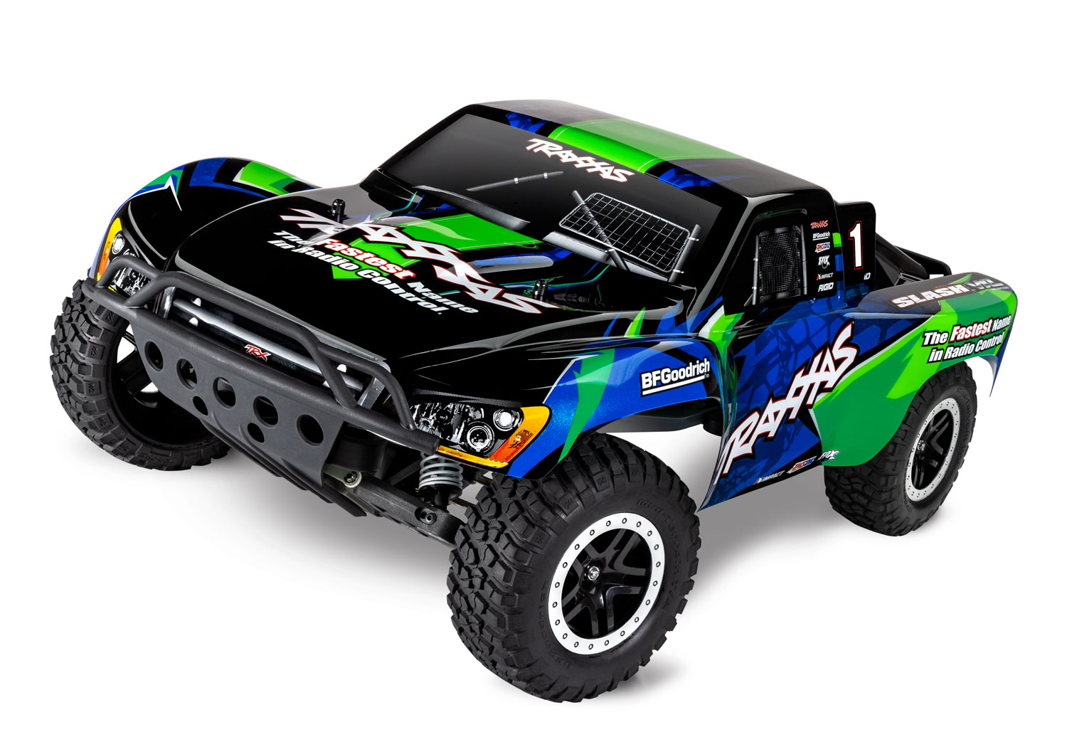 รถบังคับไฟฟ้า รถบังคับวิทยุ ยี่ห้อ TRAXXAS ขนาด1/10(แทร็คซัส) GREEN Slash VXL 2WD w/ Magnum 272R transmission ราคา 15,800 บาท*ส่งฟรี