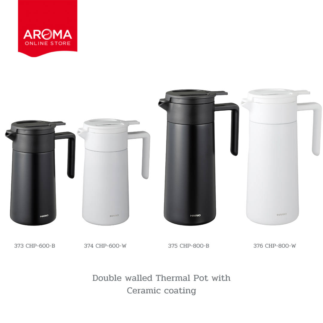 Hario เซิร์ฟเวอร์ Server Double walled Thermal Pot with Ceramic coating (373 374 375 376) ราคา 2,075 บาท*ส่งฟรี