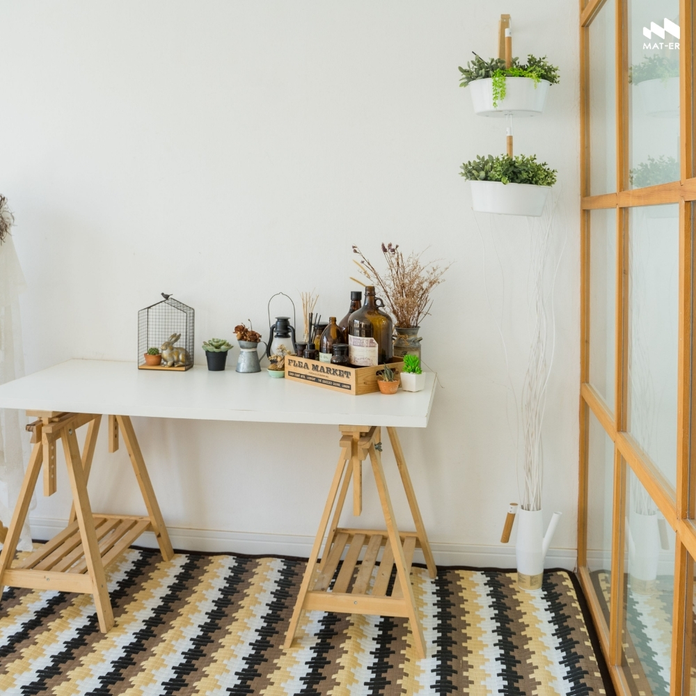 Mat-Er, a Carpet Substitute Mat, Zen Pattern – Simple Design, Beautiful Flooring, Tightly Woven, Dust-Free, Goes with Every Home Style. ราคา 1,350 บาท*ส่งฟรี