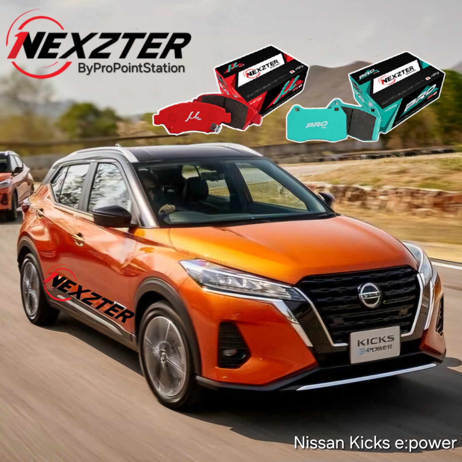 จัดส่งฟรี/ติดตั้งฟรี ผ้าเบรค NEXZTER สำหรับ NISSAN KICKS e:power ของแท้ ส่งฟรีส่งไว ออกใบกำกับภาษีได้ ราคา 2,150 บาท*ส่งฟรี