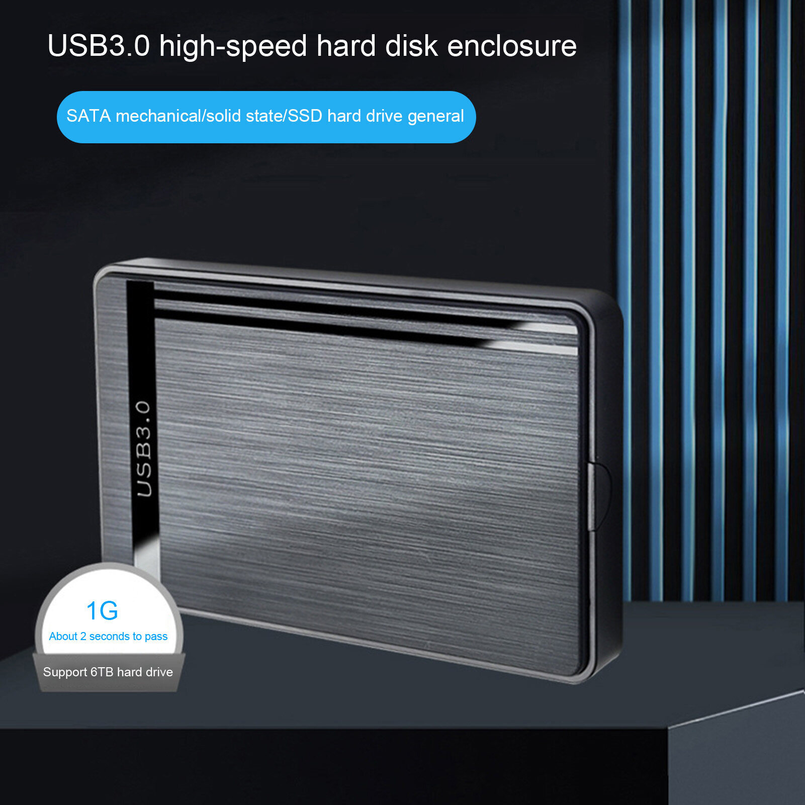 รายละเอียดเพิ่มเติมเกี่ยวกับ USB 3.0 External Box Hard Drive 2.5 กล่องใส่ฮาร์ดดิส External Hard Drive Enclosure USB 3.0 External Box Hard Drive 2.5