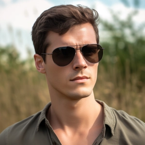 ภาพหน้าปกสินค้าPoca Sunglasses แว่นตากันแดด กรอบโปรโมชั่นแว่นกันแดด ผู้ชาย ราคาถูก แฟชั่น สวยๆ เท่ๆ ออนไลน์ Polarized AntiUV400 100% ทรง Pilot รุ่น RBABlack21 ที่เกี่ยวข้อง