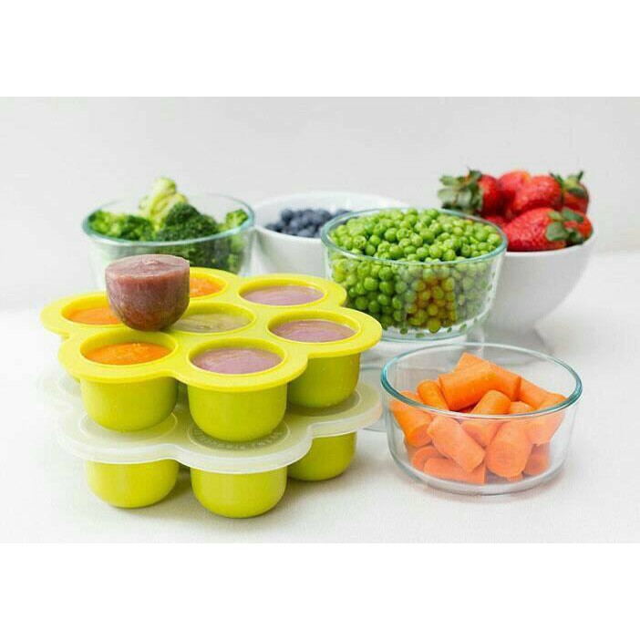 Silicone Baby Food Freezer Tray Weaning Storage Containers Food Mold Mould Panซิลิโคนสต๊อกอาหารลูกน้อย