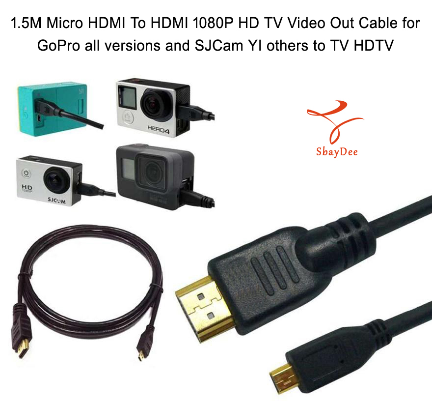 Micro Hdmi Cable Gopro Output To Hdmi Micro HDMI เข้ากับ HDMI