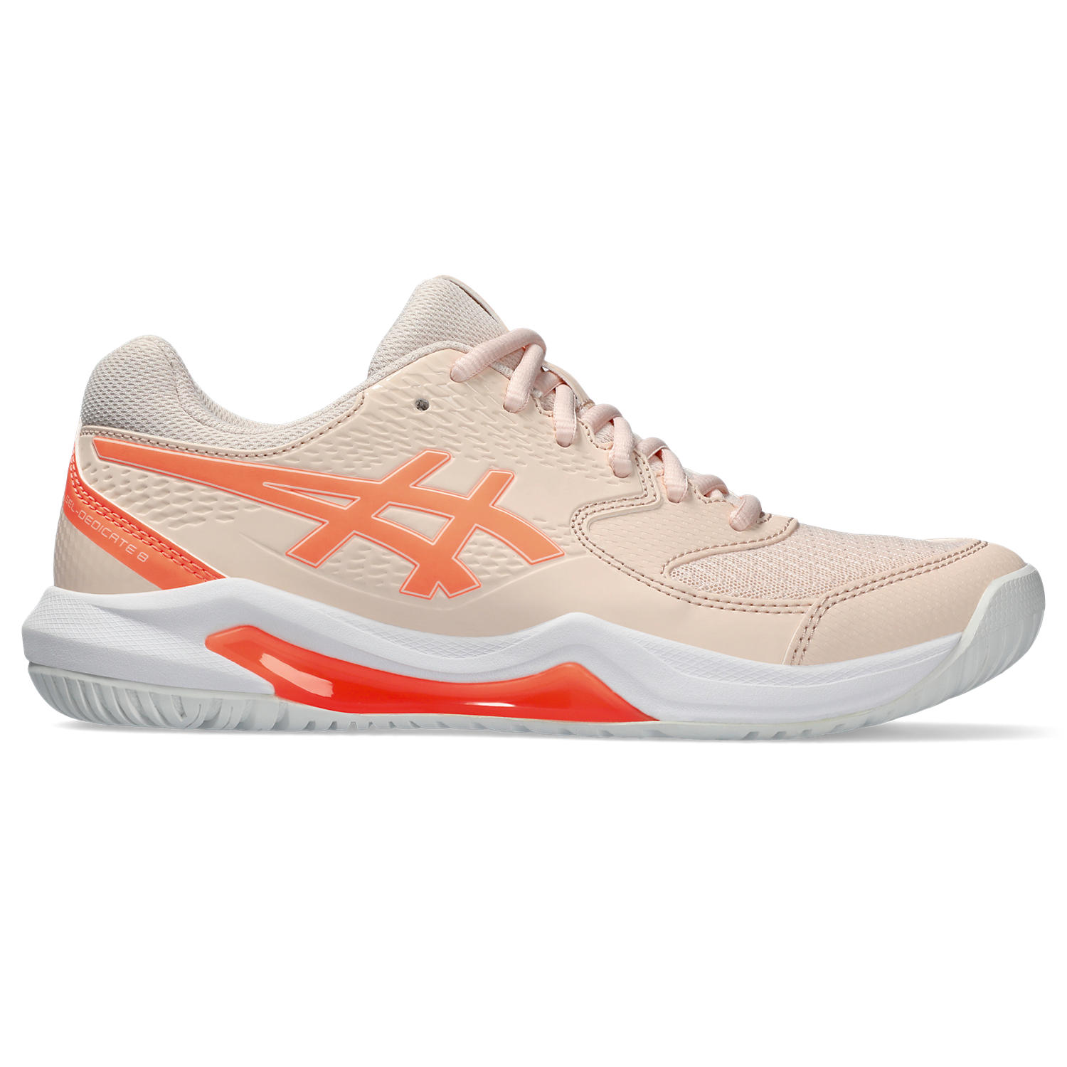 ASICS : GEL-DEDICATE 8 WOMEN CPS ผู้หญิง รองเท้าเทนนิส ของแท้ PEARL PINK/SUN CORAL ราคา 2,320 บาท*ส่งฟรี