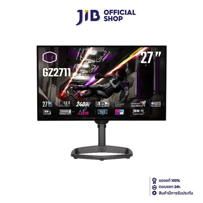 MONITOR (จอมอนิเตอร์) COOLER MASTER TEMPEST GZ2711 - 27" OLED 2K 240Hz AMD FREESYNC PREMIUM USB-C ราคา 36,890 บาท*ส่งฟรี