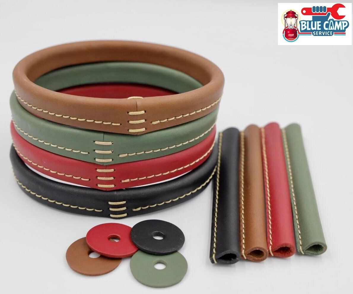 หนังแท้เกรด A รองขอบถัง/รองหูแขวน/รองน๊อตตะเกียง Coleman ราคา 119 บาท*ส่งฟรี