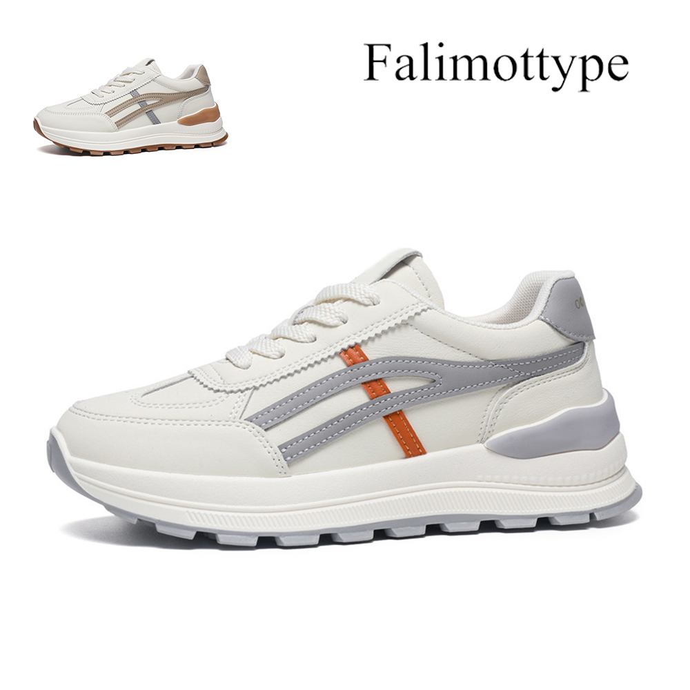 Falumottype Size 36-40 Korean Version Fashion Women's Casual Sneakers Breathable Comfortable Thick Sole Shoes Student Shoes ราคา 79 บาท*ส่งฟรี