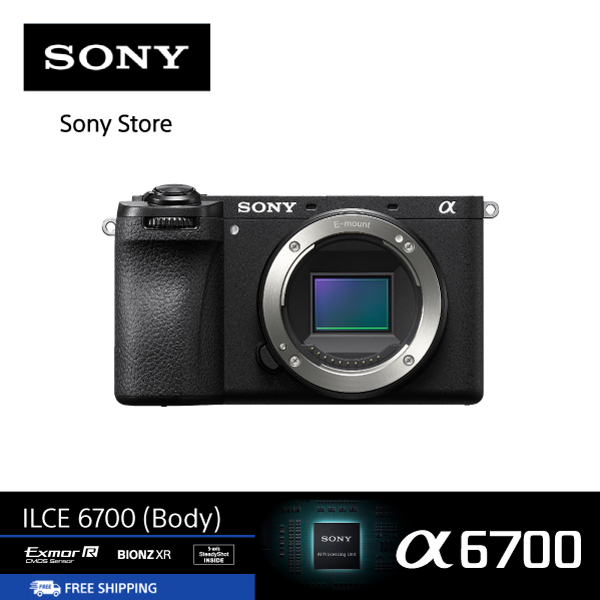 กล้องถ่ายรูปและอุปกรณ์ถ่ายภาพ Sony กล้อง APS-C E-mount ระดับพรีเมียม a6700 (เฉพาะตัวกล้อง): ILCE-6700 (Body)