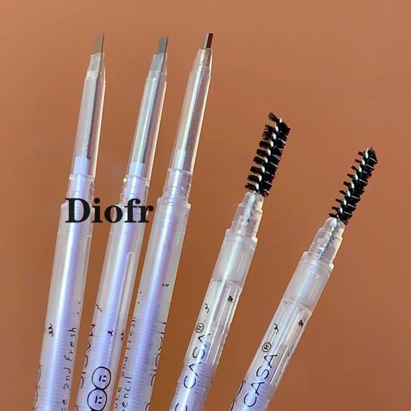 มุมมองเพิ่มเติมของสินค้า Diofr ดินสอเขียนคิ้ว ดินสอเขียนคิ้ว สองหัว แบบหมุน  แท้ 100% เส้นเล็ก กันน้ำ ไม่เป็นก้อน ใหม่/ของแท้ eyebrow pencil