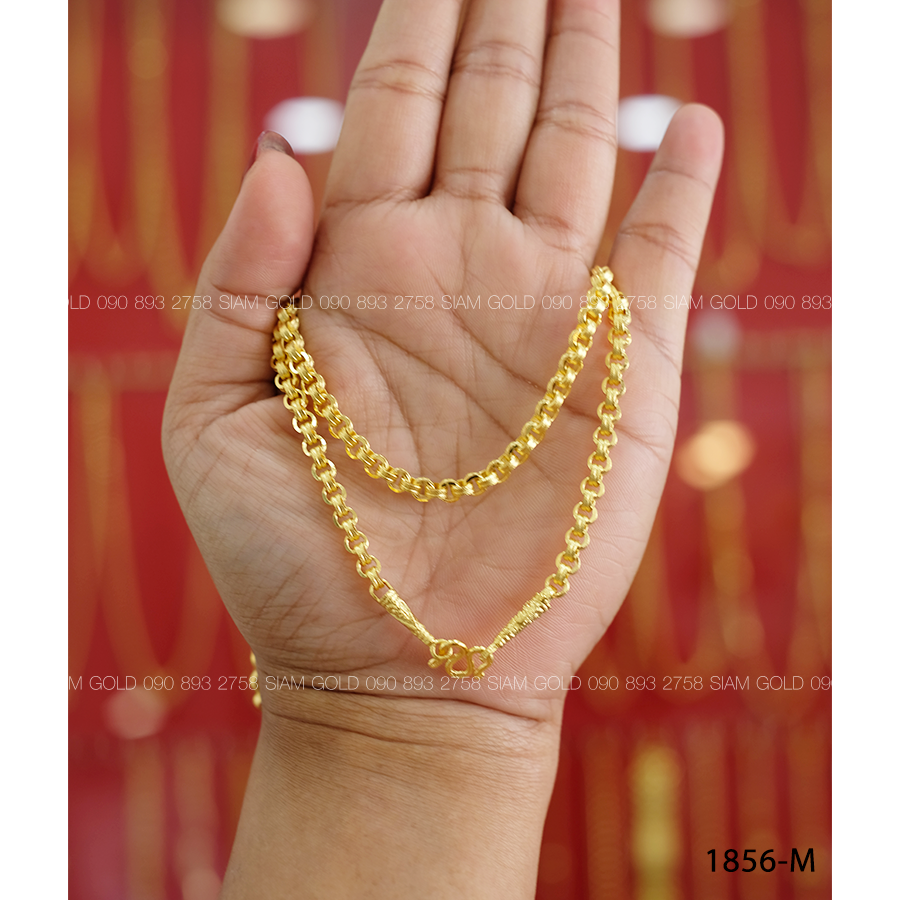 Alloy Wheel Pattern Necklace, 2 Baht, Code 1856-m ราคา 1,690 บาท*ส่งฟรี